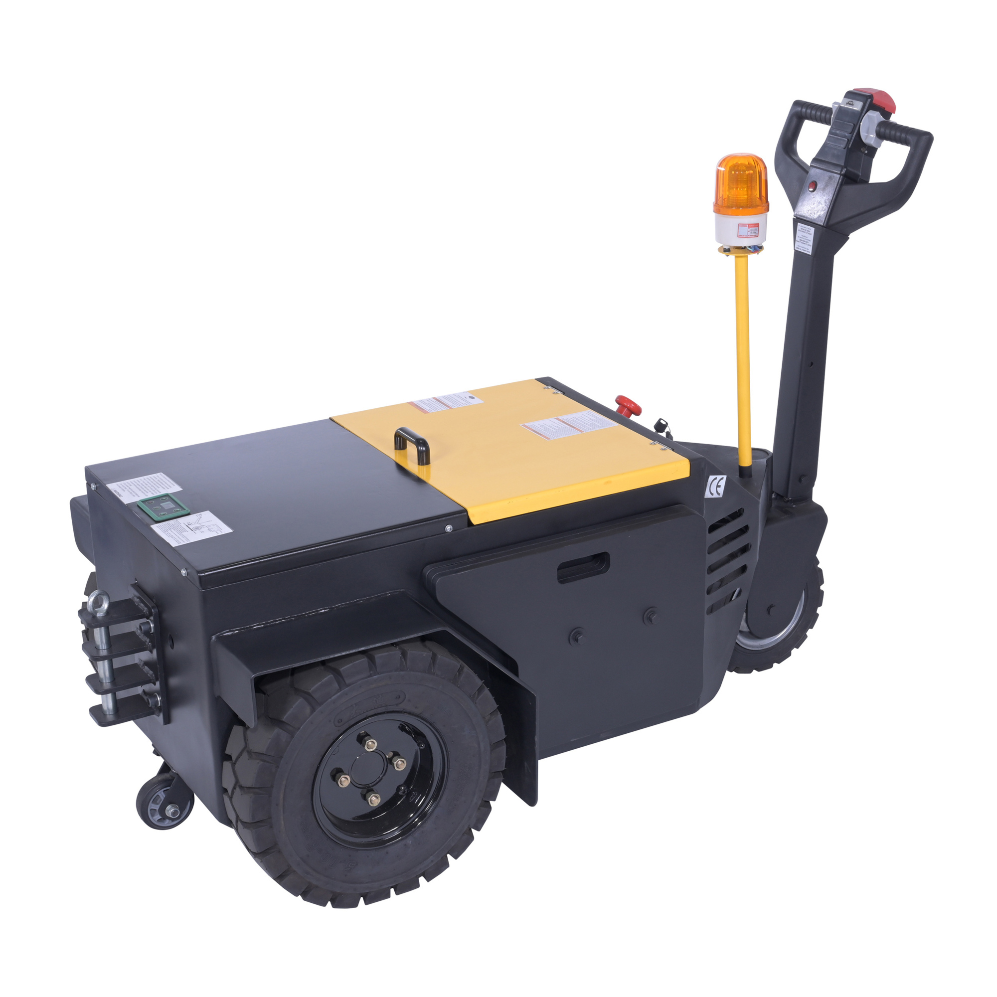 Vestil Steel Heavy-Duty Electric Powered Tugger — 12,000-Lb. Pulling Capacity, Yellow, Model# E-TUG-HD-120